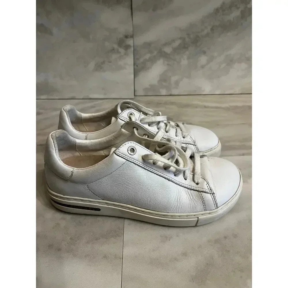 Birkenstock Sneakers Bend Low Women’s Size 6 White Leather Comfort Shoes